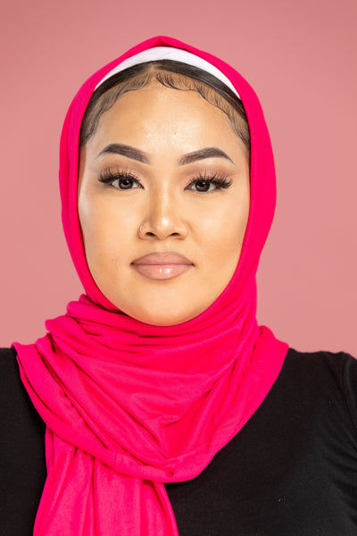 Pink Jersey Hijab
