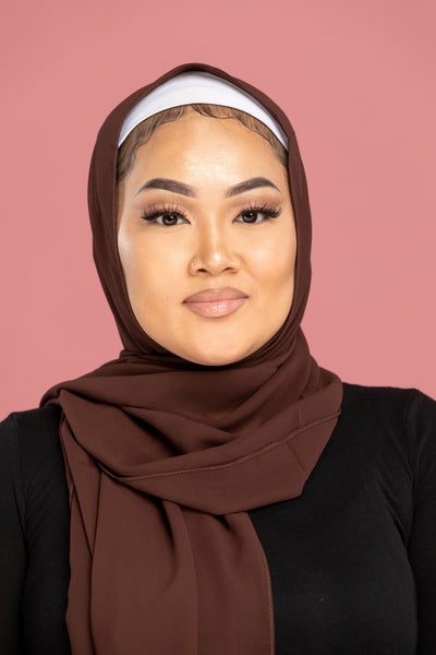 Chocolate Chiffon Hijab