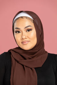 Chocolate Chiffon Hijab