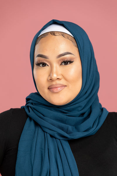 Teal Jersey Hijab