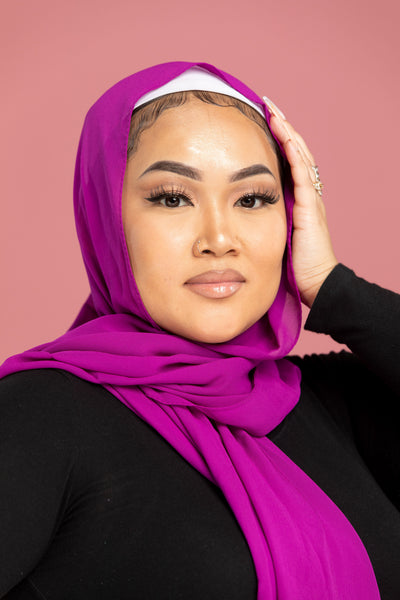 Lavender Chiffon Hijab