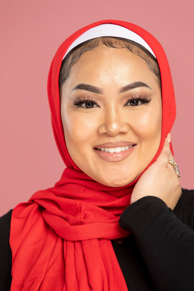 Red Jersey Hijab