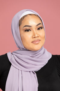 Violet Chiffon Hijab